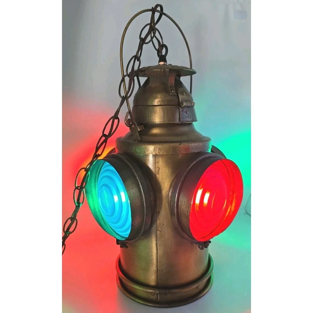 Handlan St Louis USA Alton & Southern Railroad Signal Lantern Light Antique VSD